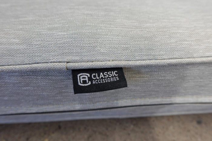 Classic Accessories Montlake Outdoor Patio Lounge Loveseat Sofa Chair Replacement Cushion in Gray - Image 6