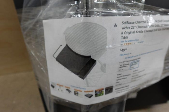 SafBbcue Charcoal Grill Table Accessory Shelf Compatible with Weber Grills - Image 7