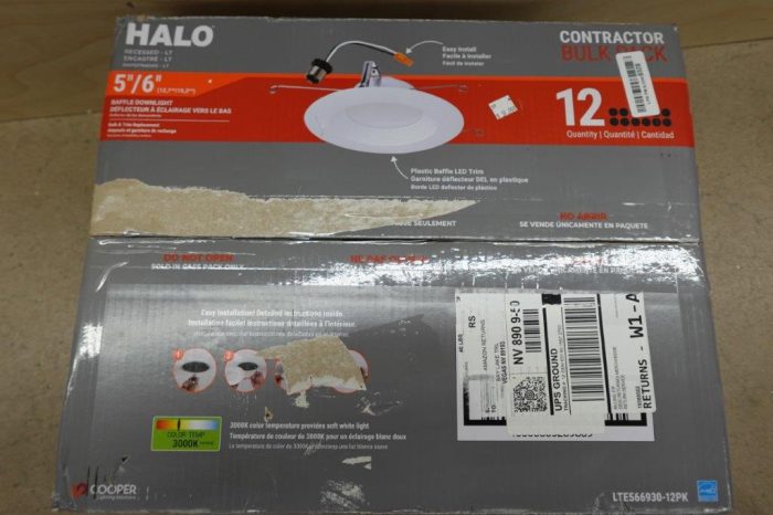 HALO 12 pack LTE 5/6" Indoor/Outdoor Recessed LED Trim Can Light 3000K - Image 5