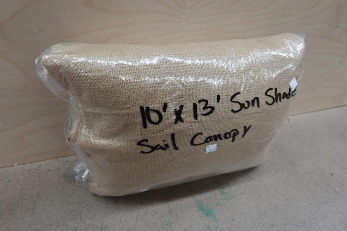 Tronssien Rectangle 95% 10'x13' Sun Sail Shade Cover in Tan - Image 5