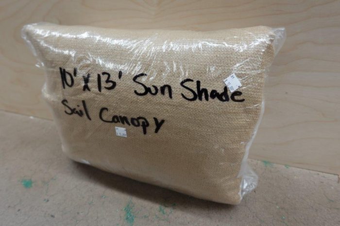 Tronssien Rectangle 95% 10'x13' Sun Sail Shade Cover in Tan - Image 3