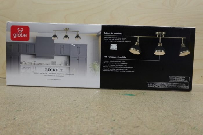 GLOBE Electric 22" 3-Light Track Lighting Gold Black Light Fixture - Image 4
