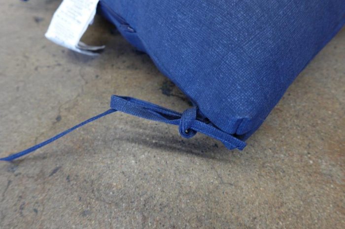 Arden 20 x 20 Plush Outdoor Patio Tufted Adirondack Chair Cushion in Sapphire Blue Leala - Image 4