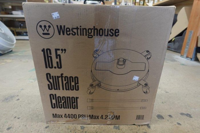 Westinghouse Universal 16.5” Pressure Washer Surface Cleaner Attachment in Stainless Steel - Image 4
