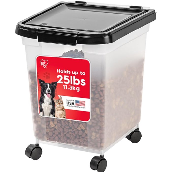 IRIS USA Airtight Dog Food Storage Container WeatherPro Up to 25 lbs