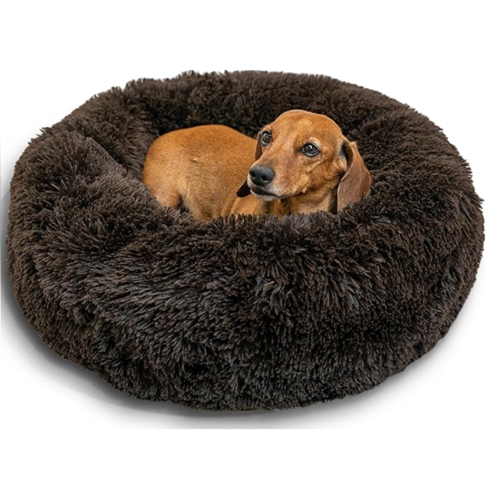 Best Friends by Sheri Original Calming Donut for Dogs Up to 25 lbs - Dark Brown