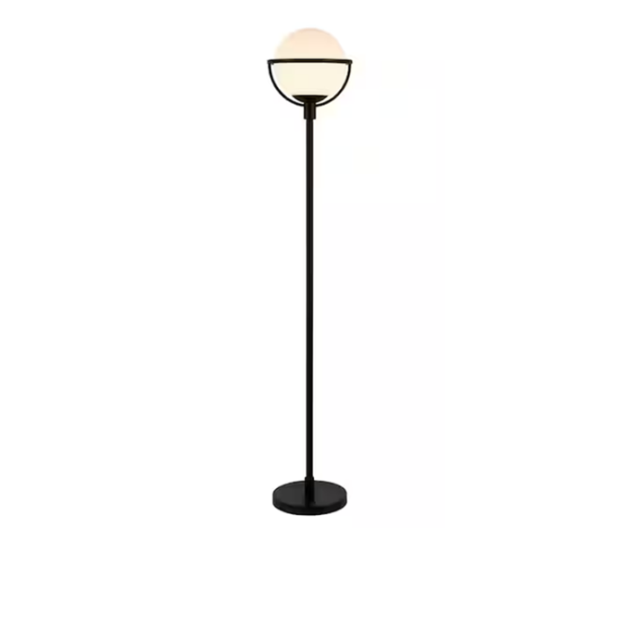 Cieonna 69" Blackened Bronze Globe and Stem Floor Lamp