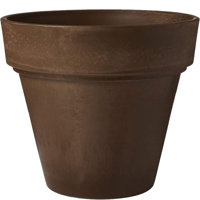 Arcadia Garden Products Traditional Pot 16 by 13.5-Inch - Chocolate