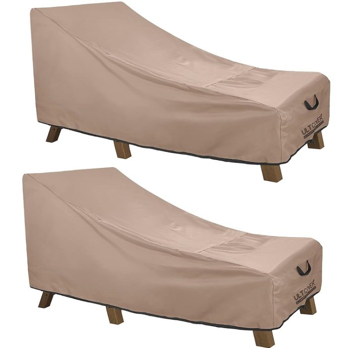 2 Pack ULTCOVER Waterproof Patio Lounge Chair Cover- 80L x 28W x 30H inch