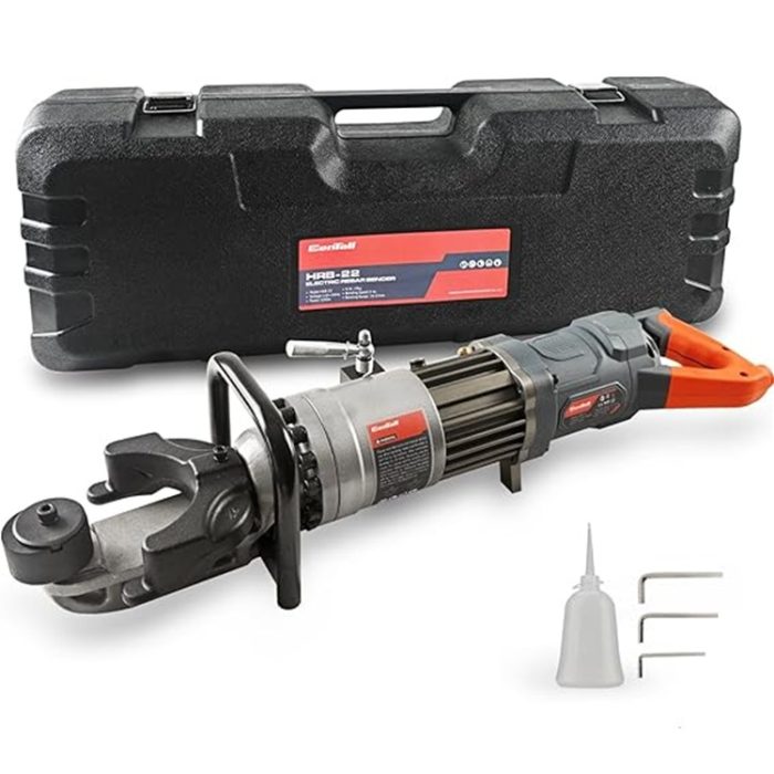 Electric Hydraulic Rebar Bender 1150W – HRB-22 (7/8", Grey/Orange)