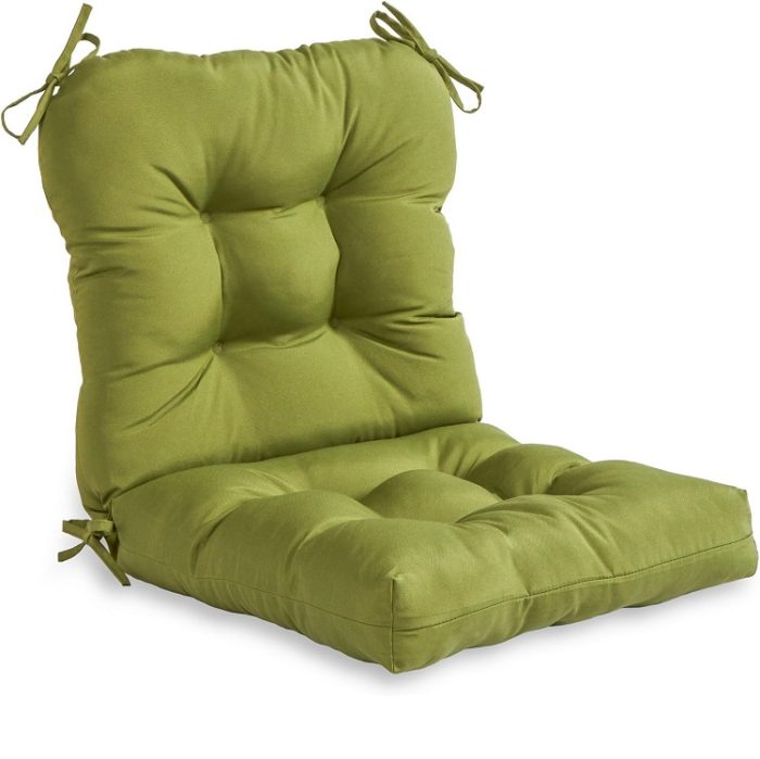 Greendale Home Fashions 38'' x 21'' Outdoor Seat/Back Chair Cushion - Green