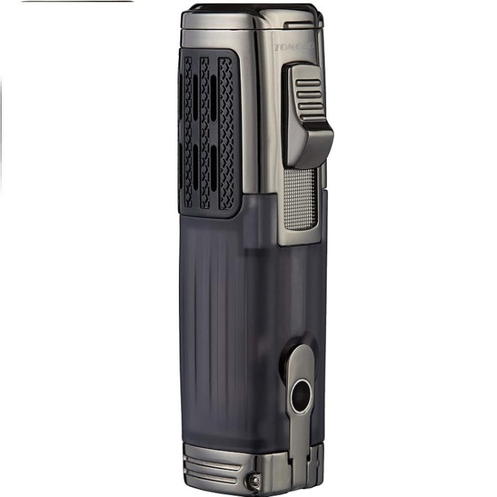 2 Pack Torch Cigar Lighter Triple Jet Flame Refillable with Cigar Punch