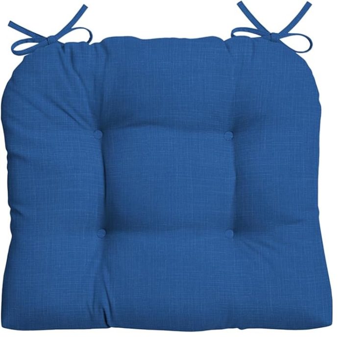 Arden Indoor/Outdoor Rocking Chair Or Wicker Chair Cushion  20 x 18 - Cobalt Blue Texture