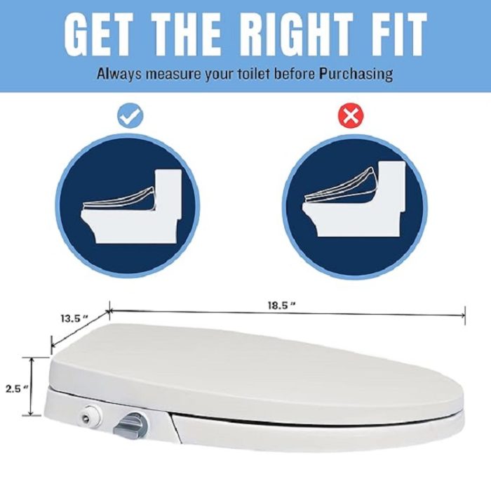 Manual Trone Bidet Toilet Seat – Elongated