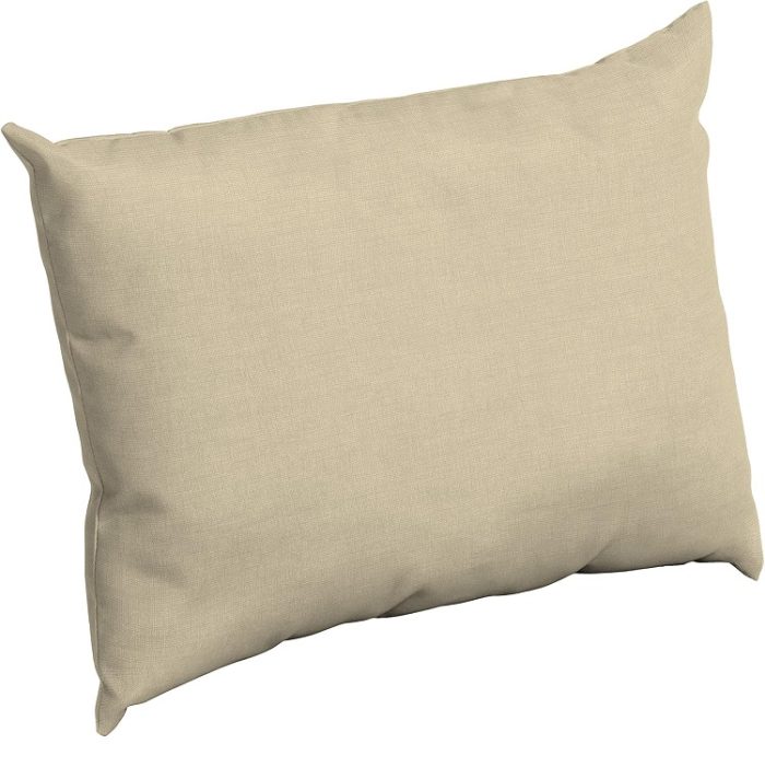 Arden Outdoor Cushion Pillow Back 23 x 17 Rain-Proof Fade Resistant - Tan Leala