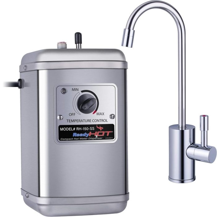 Ready Hot Compact Instant Hot Water Dispenser Includes Single-Lever Faucet with Chrome Finish