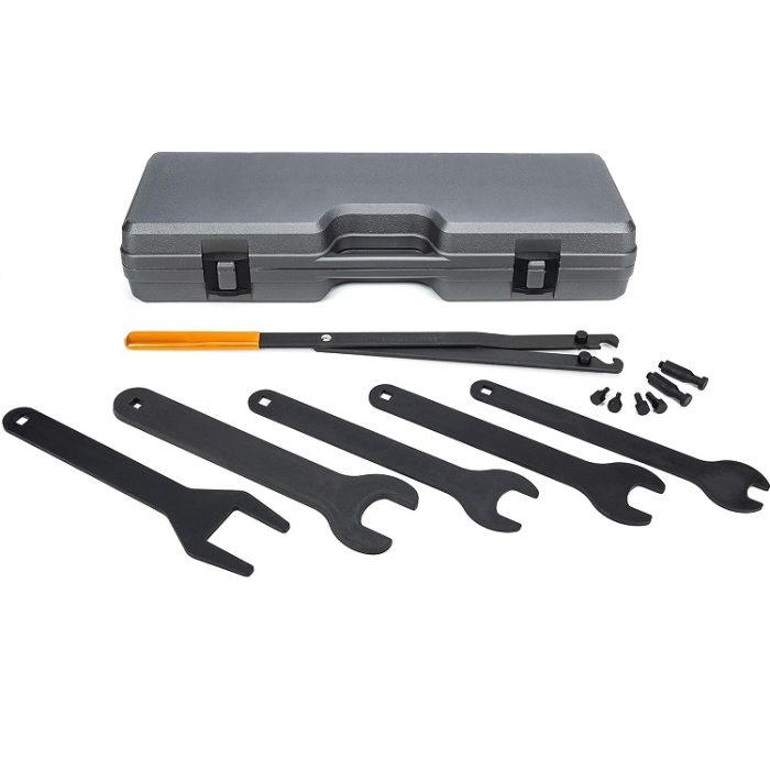 GEARWRENCH Fan Clutch Service Set Fan Nut Wrenches Pully Holder Blow Mold Case