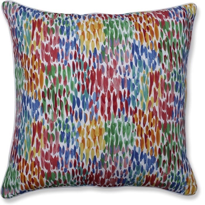 Throw Pillow Perfect Abstract Indoor/Outdoor 16.5" x 16.5" - Multi colored
