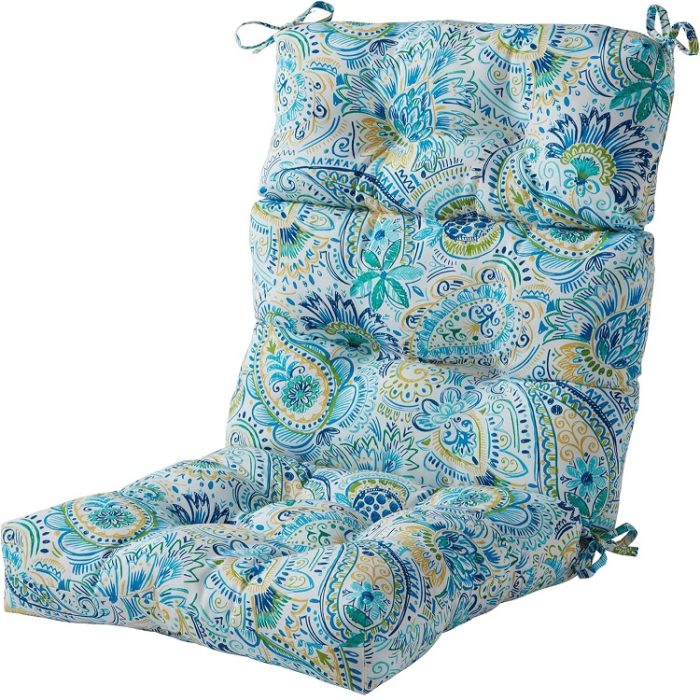 Greendale Home Fashions Outdoor 44 x 22-inch High Back Chair Cushion Set of 1 - Paisley