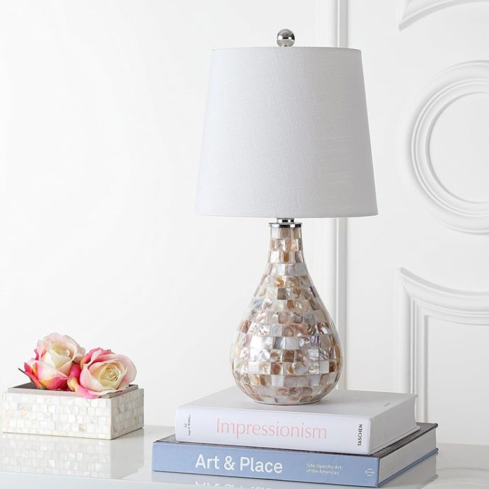 JONATHAN Y Mona 20.5" Mini LED Table Lamp - Seashell
