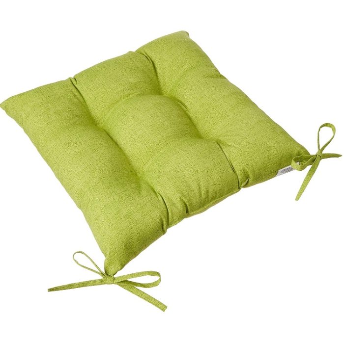 Pillow Perfect Pompeii Solid Indoor/Outdoor Wicker Patio Seat Cushion Reversible - Green