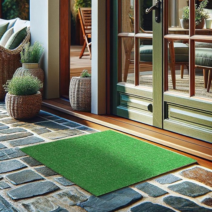 Artificial Grass Turf 2'7" x 5' Indoor Outdoor Faux Grass Rug with Drainage