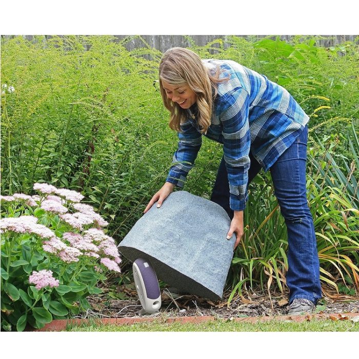 Emsco Group 2186 Landscape Rock / Boulder Resin Medium Granite - Image 2
