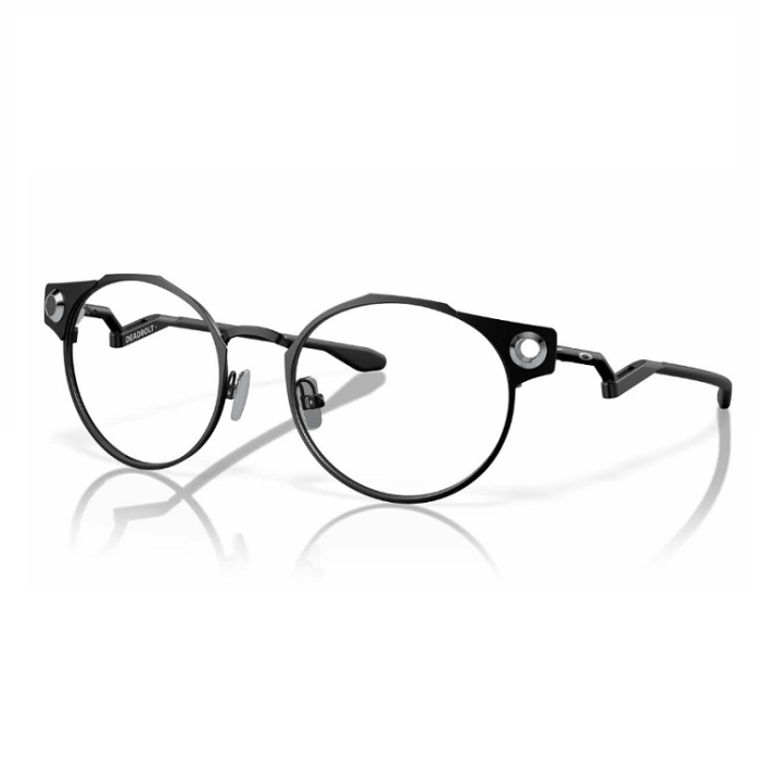 Oakley Men's Ox5141 Deadbolt Round Prescription Eyeglass Frames - Black