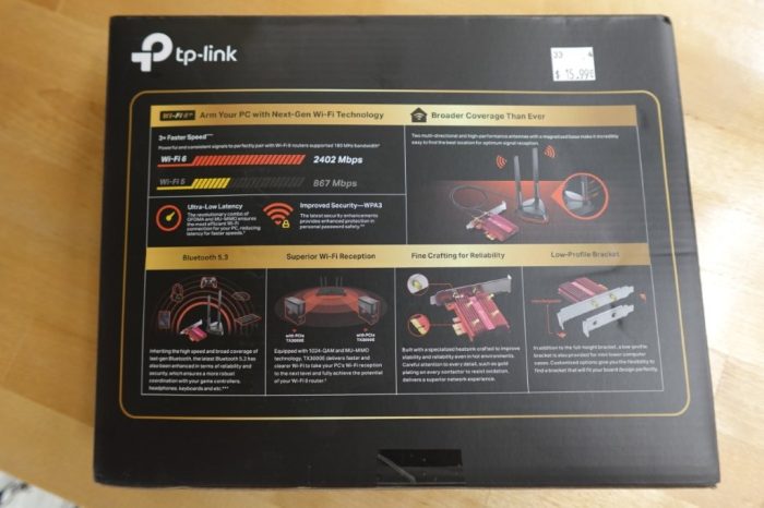 TP-Link WiFi 6 AX3000 PCIe WiFi Card Dual Band Wireless Adapter with MU-MIMO - Image 3