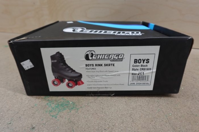 CHICAGO Boys Rink Roller Skate - Black Youth Quad - Size J11 - Image 6