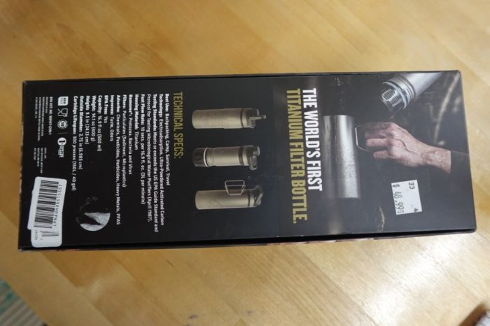 GRAYL UltraPress Titanium 16.9 oz Water Purifier & Filter Bottle - Covert Black - Image 5