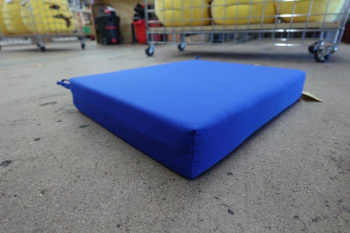 Square Corner Outdoor Cushions for Patio Furniture 18.5x16x3 - Royal Blue - Image 2
