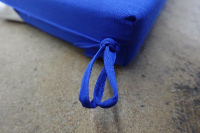 Square Corner Outdoor Cushions for Patio Furniture 18.5x16x3 - Royal Blue - Image 4