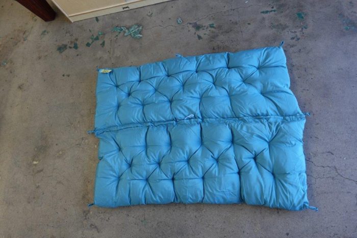 2-3 Seater Waterproof Outdoor Porch Swing Replacement Bench Cushion  - Sky Blue - Image 5