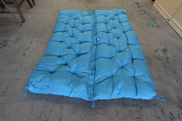 2-3 Seater Waterproof Outdoor Porch Swing Replacement Bench Cushion  - Sky Blue - Image 7