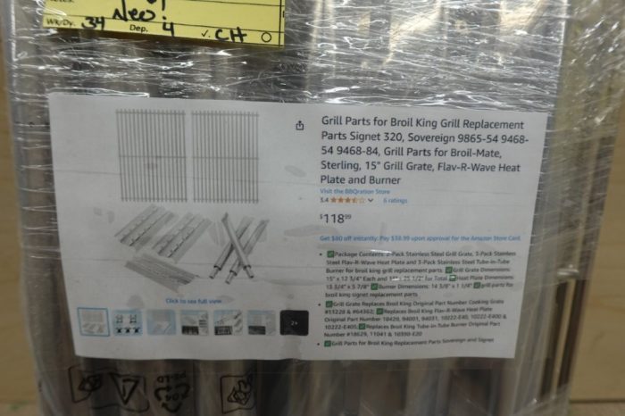 Grill Parts for Broil King Grill Replacement W/15" Grate Flav-R-Wave Heat Plate and Burner - Image 2