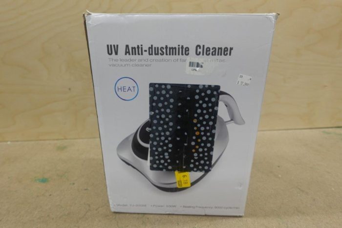 Housmile UV Mattress / Bed Vacuum Cleaner in Silver and Black - Image 3