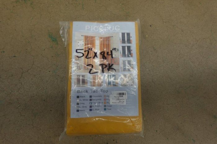 2 PK Pickluc 52" x 84" Blackout Curtains / Drapes Rod Pocket Top in Mustard Yellow - Image 2