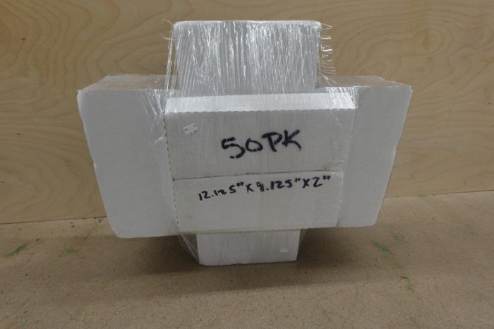 50 Pack 12.125x9.125x2'' Easy-Fold Corrugated Mailers Shipping Boxes in White - Image 2