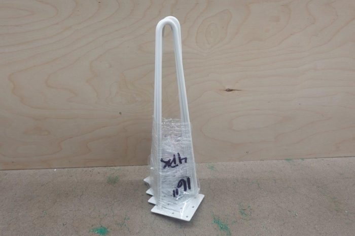 SMARTSTANDARD 16" Hairpin Furniture Legs, Metal, 4PCS White - Image 2