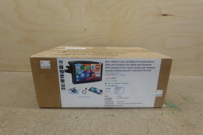 8-Core Android Car Radio, Toyota Sienna 2004-2010, 9" Touchscreen - Image 2