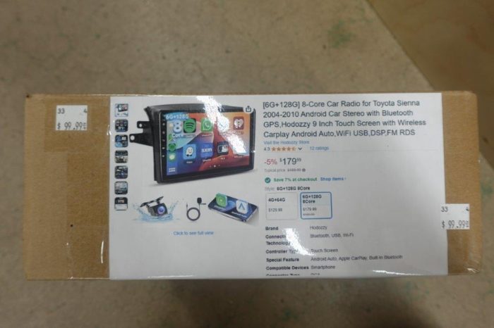 8-Core Android Car Radio, Toyota Sienna 2004-2010, 9" Touchscreen - Image 5