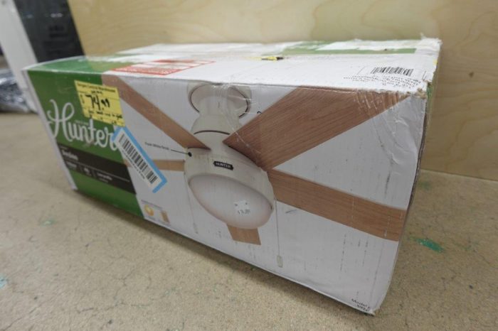 Hunter Anslee 46" White Indoor Ceiling Fan with LED Light 59269 - Image 3