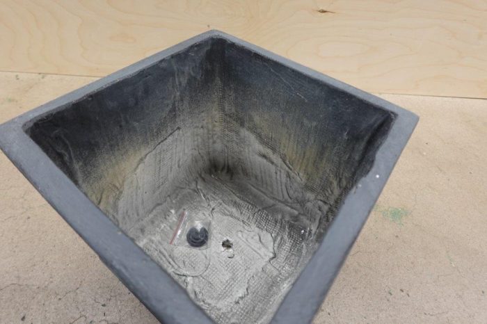 12.6"x12.6"x12.6" Kante Square Lion Head Concrete Planter - Gravel Gray - Image 4