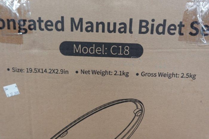 Manual Trone Bidet Toilet Seat – Elongated - Image 3