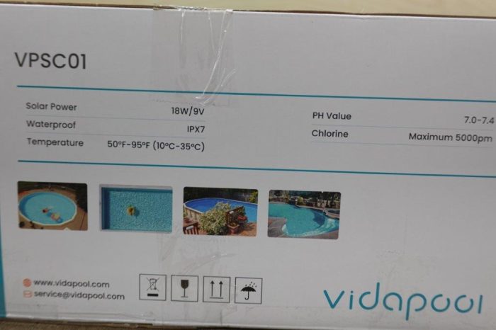 Solar Powered Automatic Robotic Pool Skimmer Cleaner - White - Image 6