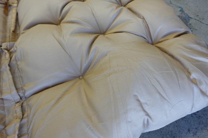 Waterproof Bench Cushion 2-3 Seater Washable Bench - Light Brown - Image 4