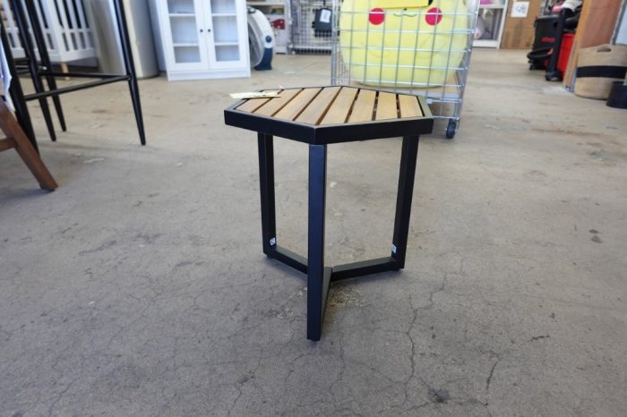 Christopher Knight Home END Table Black Metal + Teak - Image 3