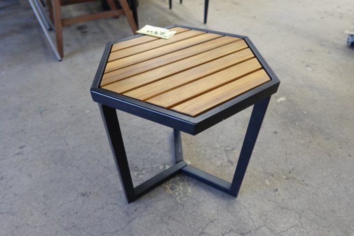 Christopher Knight Home END Table Black Metal + Teak - Image 2