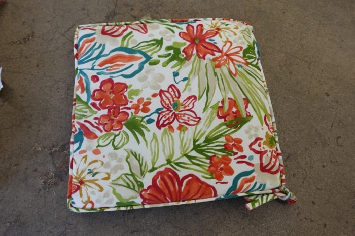 Greendale Home Fashions Outdoor 18-inch Square Seat Cushion  - Garden Floral - Image 2